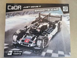 OUTLET Klocki konstrukcyjne CaDA Sportowy samochód wyścigowy 48 cm Wyścigówka Czarne Auto 1586 elementów USZKODZONE OPAKOWANIE