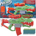 OUTLET Zestaw kolorowa zautomatyzowana Wyrzutnia Nerf DINOSQUAD Rampage zabawkowa broń + 19 miękkich strzałek Hasbro USZKODZONE OPAKOWANIE