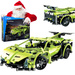 OUTLET Klocki konstrukcyjne CaDA Zdalnie sterowane auto 32 cm Samochód zielony Sportscar 453 elementy RC USZKODZONE OPAKOWANIE