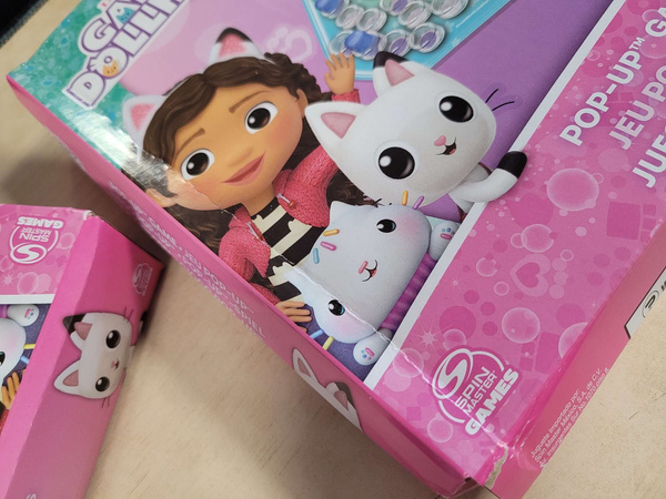 OUTLET Koci Domek Gabi zestaw gier 3w1 Domino Pop-up Karty Jumbo USZKODZONE OPAKOWANIE