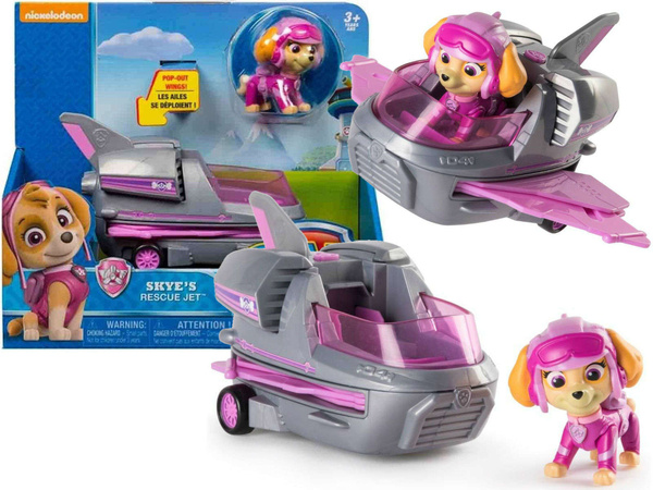 Spin Master Psi Patrol Zestaw Odrzutowiec ratunkowy i figurka Skye USZKODZONE OPAKOWANIE
