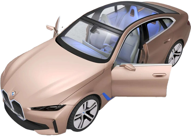 OUTLET Zdalnie sterowane auto BMW i4 Concept RC pojazd sportowy Rastar USZKODZONE OPAKOWANIE