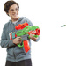 OUTLET Zestaw kolorowa zautomatyzowana Wyrzutnia Nerf DINOSQUAD Rampage zabawkowa broń + 19 miękkich strzałek Hasbro USZKODZONE OPAKOWANIE