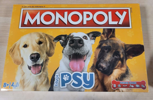 OUTLET Monopoly Psy Towarzyska gra planszowa Winning Moves USZKODZONE OPAKOWANIE