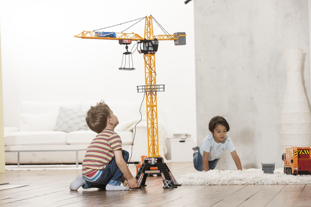 OUTLET Mega Crane Dźwig Żuraw z dźwiękiem zdalnie sterowany 120 cm + pilot WADLIWY