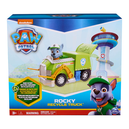 OUTLET Psi Patrol 2w1 Śmieciarka Rocky Figurka Pojazd Transformujący Eco USZKODZONE OPAKOWANIE
