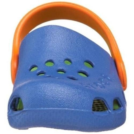 Crocs Kids Electro Sea Blue Lime Niebieskie-zielone klapki dla dzieci 