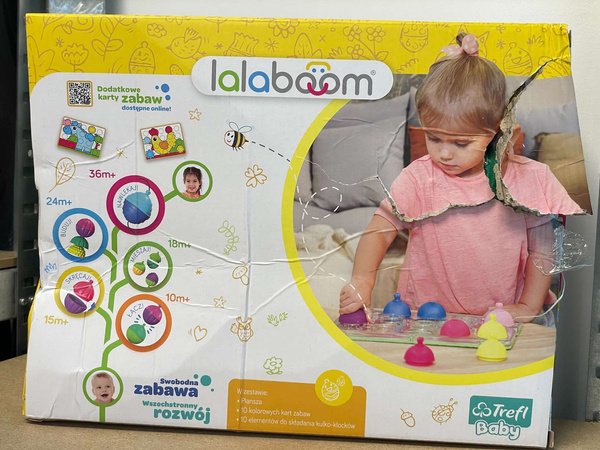 Trefl 61358 Lalaboom Twórcza Plansza Kulko-Klocki sensoryczne USZKODZONE OPAKOWANIE