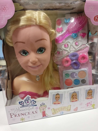 Simba Głowa Księżniczki do stylizacji włosów i makijażu USZKODZONE OPAKOWANIE