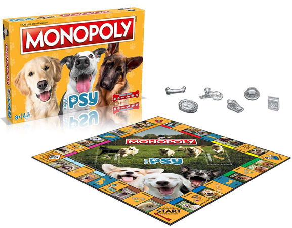 OUTLET Monopoly Psy Towarzyska gra planszowa Winning Moves USZKODZONE OPAKOWANIE