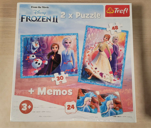 OUTLET Trefl 90814 Disney Frozen II 2x Puzzle + Memos USZKODZONE OPAKOWANIE
