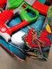 OUTLET Zestaw kolorowa zautomatyzowana Wyrzutnia Nerf DINOSQUAD Rampage zabawkowa broń + 19 miękkich strzałek Hasbro USZKODZONE OPAKOWANIE