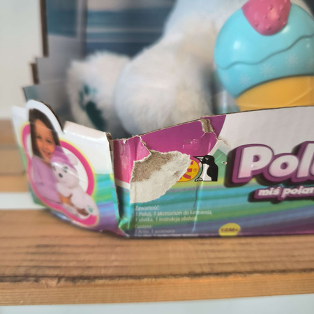 OUTLET Poluś interaktywny pluszowy Miś Polarny 24 cm USZKODZONE OPAKOWANIE
