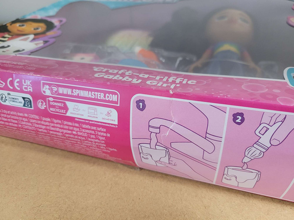 OUTLET Koci Domek Gabi Zestaw artystyczny Lalka 20 cm i Figurka Tekturzątko malowanie wodą USZKODZONE OPAKOWANIE