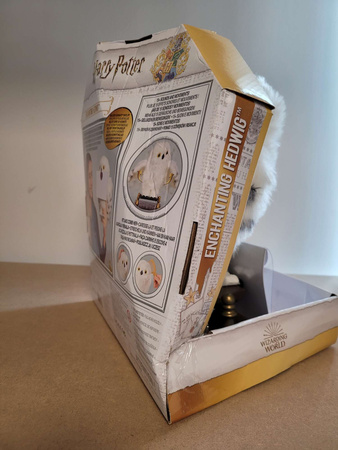 OUTLET Harry Potter Hedwiga Interaktywna biała sowa z listem + akcesoria Dźwięk Ruchoma 5+ USZKODZONE OPAKOWANIE