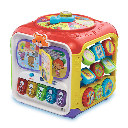 OUTLET Kostka aktywności edukacyjna interaktywna grająca VTech BRAK OPAKOWANIA