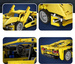 OUTLET Klocki konstrukcyjne CaDA Samochód sportowy wyścigowy 24 cm Auto Lightning Sports Car z napędem pull back 357 elementów USZKODZONE OPAKOWANIE