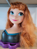 OUTLET Lalka Głowa do czesania i stylizacji włosów Deluxe Księżniczka Disney Anna Kraina Lodu +akcesoria WADLIWA 