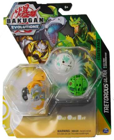 Bakugan Evolutions Zestaw startowy Tretorous Ultra 3 figurki + karty