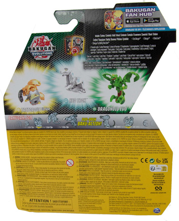 Bakugan Evolutions Zestaw startowy Tretorous Ultra 3 figurki + karty