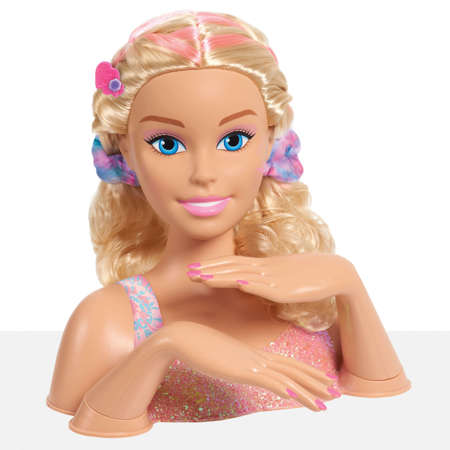 Lalka Głowa do stylizacji czesania włosów Barbie Tie-Dye Fryzjer Manicure paznokcie+ akcesoria