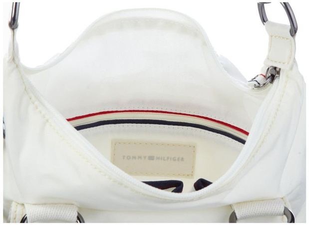 Torebka miejska na ramię i do ręki Tommy Hilfiger Grace Mini Duffle Ecri Kremowa