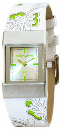 Zegarek damski Kahuna AKUS-0015L Biały Skóra