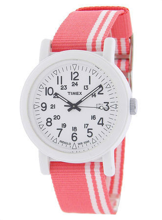 Zegarek damski Timex Camper T2N367 Różowo-biały
