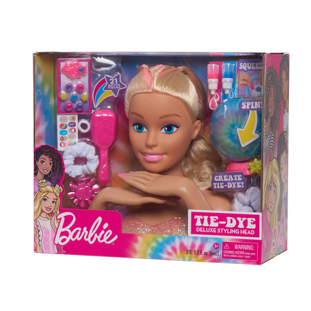 Zestaw Lalka Głowa do stylizacji czesania włosów Barbie Narzędzia Fryzjerskie dla dzieci Tie-Dye Fryzjer Manicure paznokcie + akcesoria