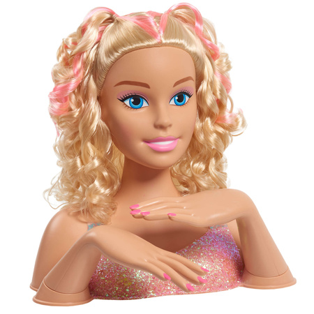 Zestaw Lalka Głowa do stylizacji czesania włosów Barbie Narzędzia Fryzjerskie dla dzieci Tie-Dye Fryzjer Manicure paznokcie + akcesoria